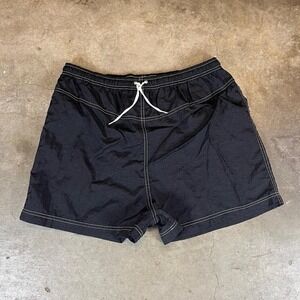 Vintage 90s Black Jantzen swim trunks with white stitching